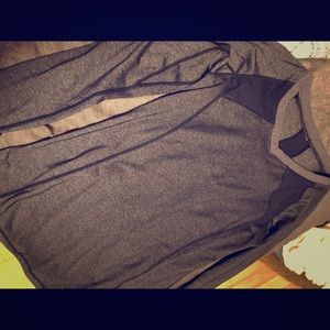 Dark grey long-sleeve workout top!
